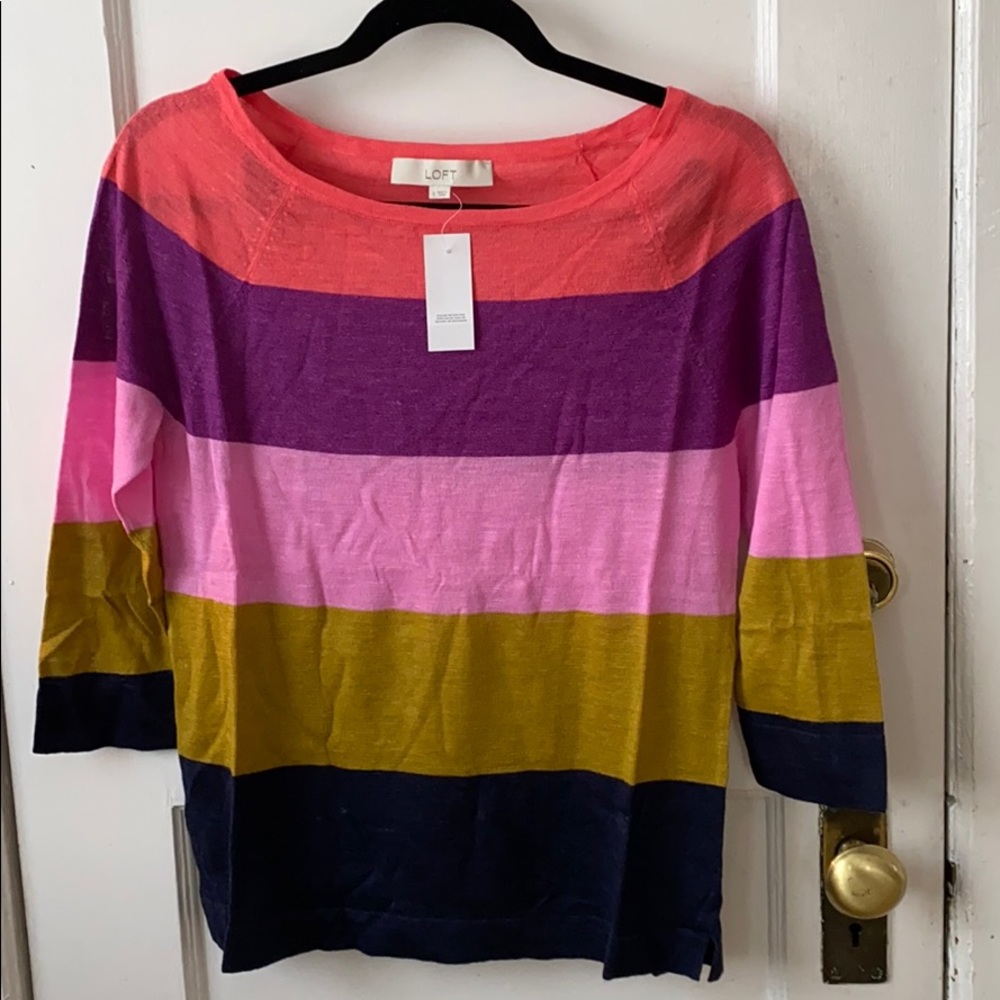 NWT Loft boatneck sweater